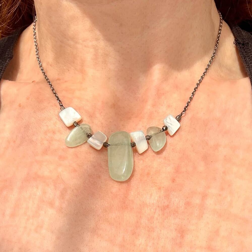 Liza Shtrohmberg Sterling Silver Collar Necklace
